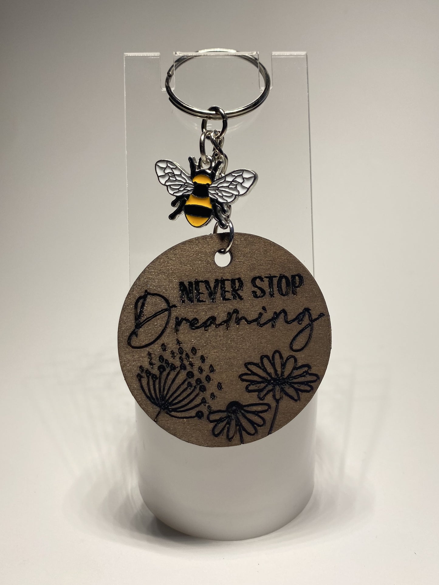 Wooden Engraved Keychain