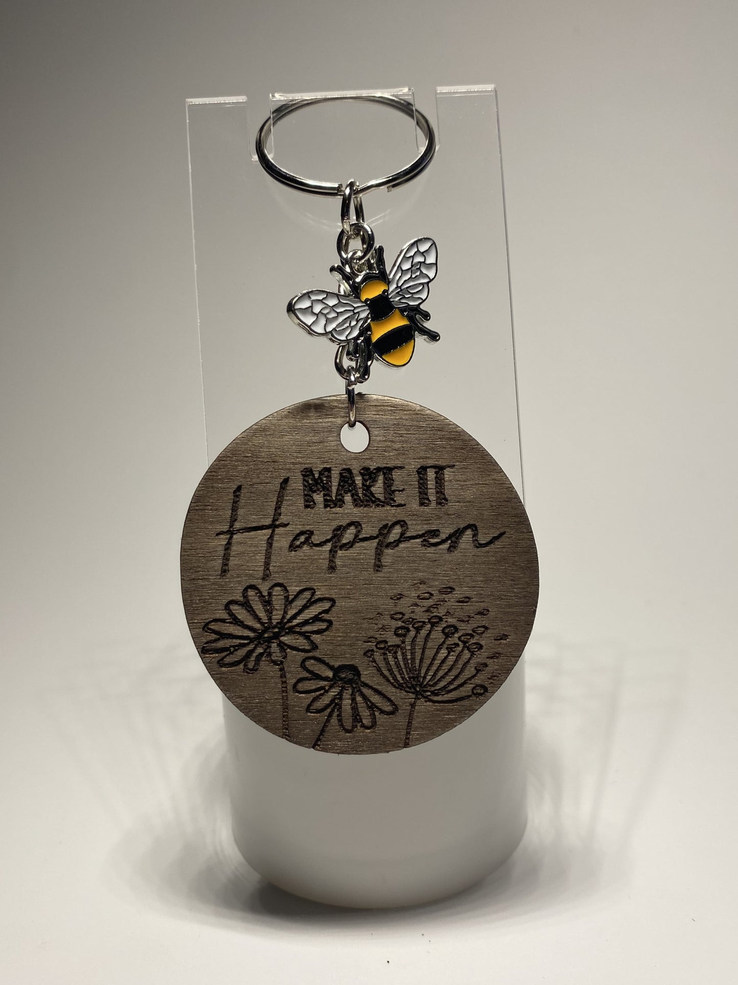 Wooden Engraved Keychain