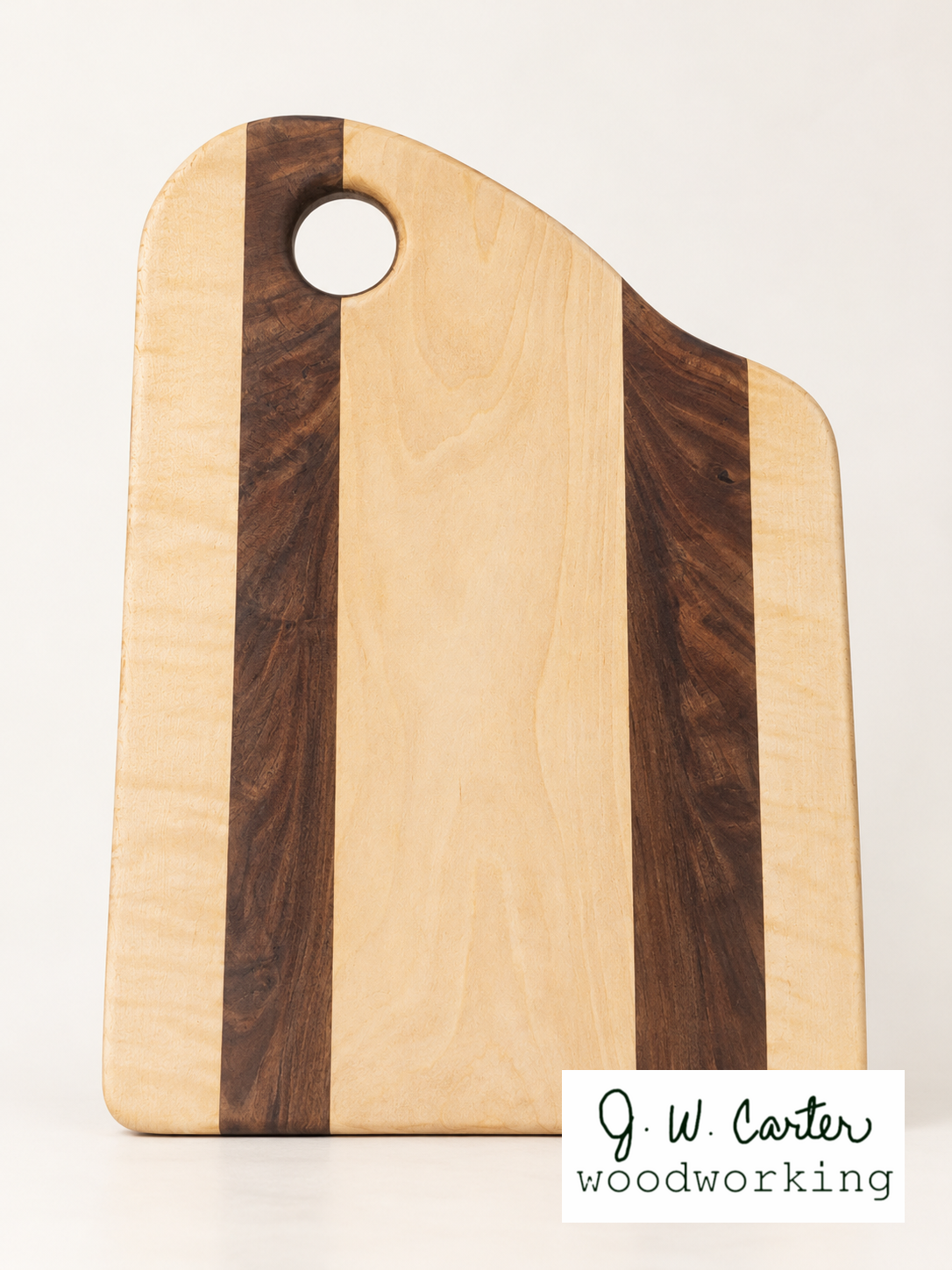 Curly Walnut and Maple Charcuterie Board