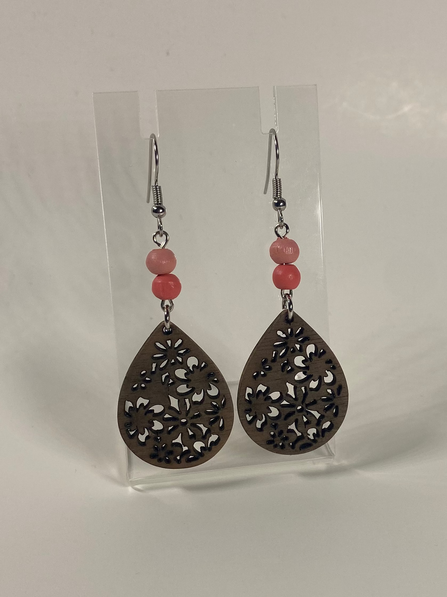 Wooden Teardrop Earrings
