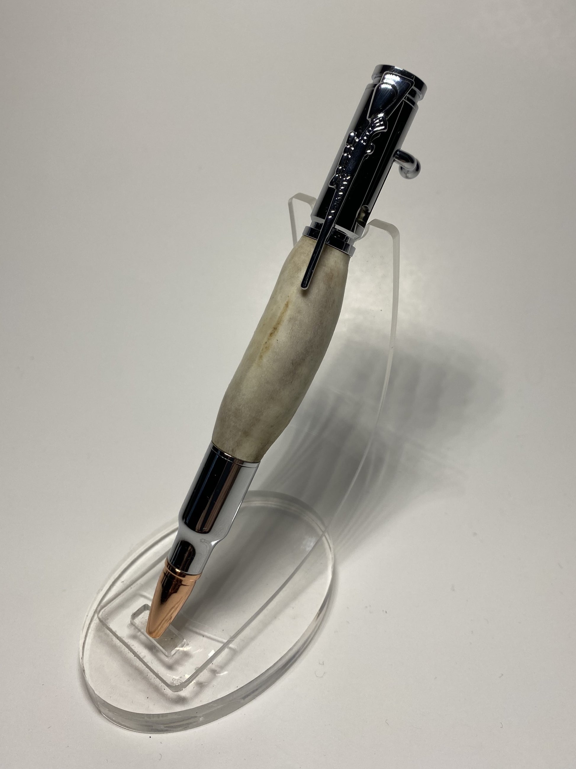 Deer Antler Bolt Action Bullet Pen