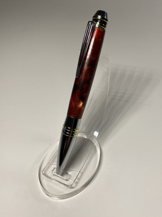 Professional Chrome and Brass Twist Pen